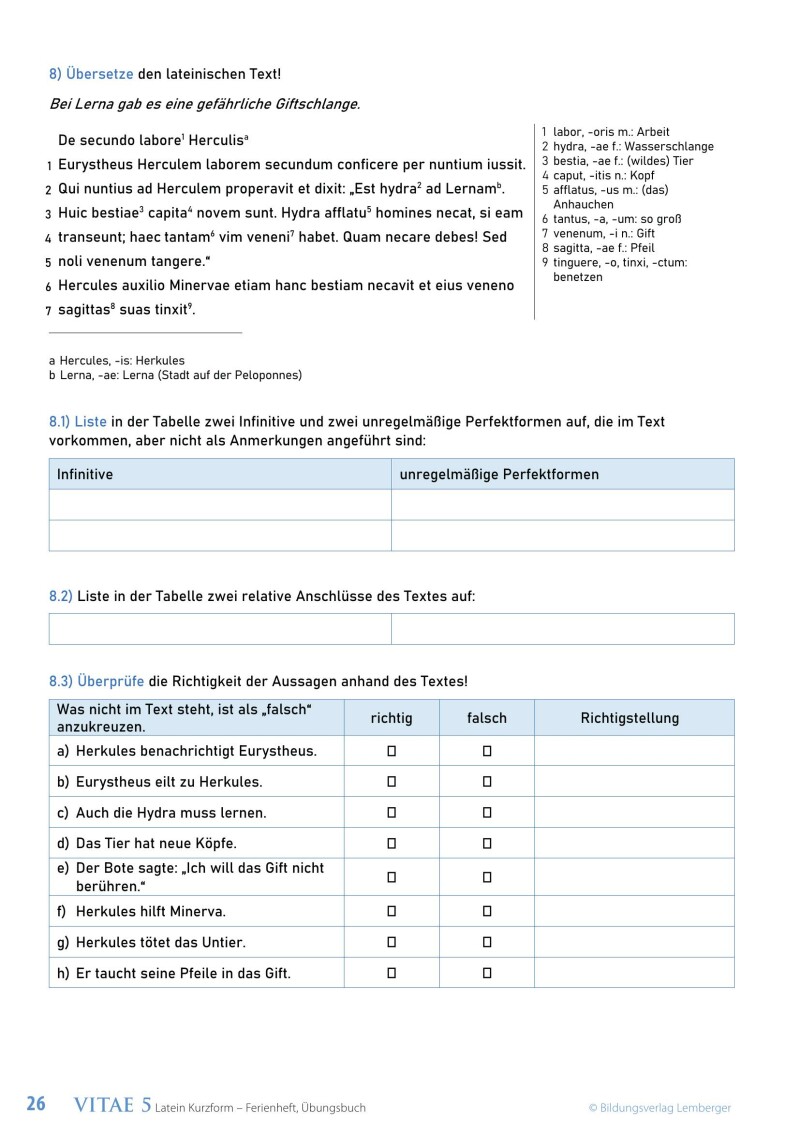 Vitae 5 / Ferienheft