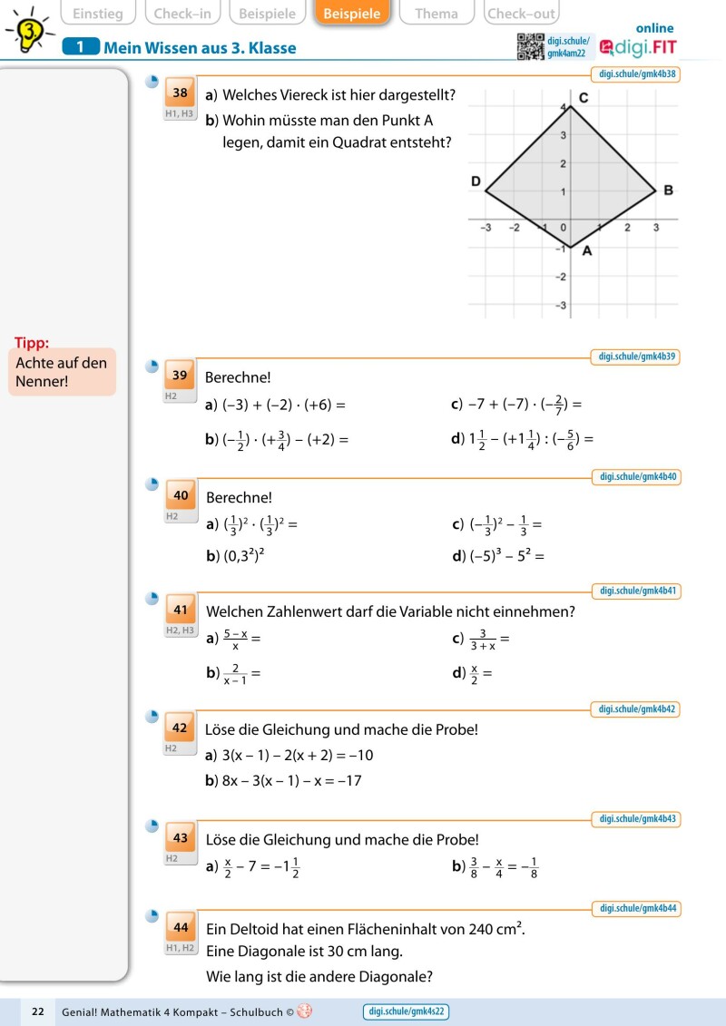 Genial! Mathematik Kompakt 4 IKT v2.2
