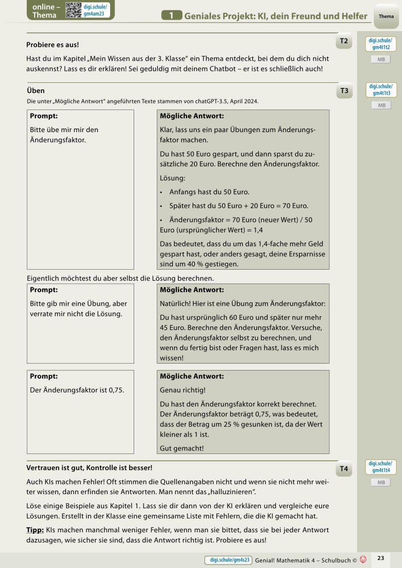 Genial! Mathematik 4 – Schulbuch IKT LP‘23 v.1.1