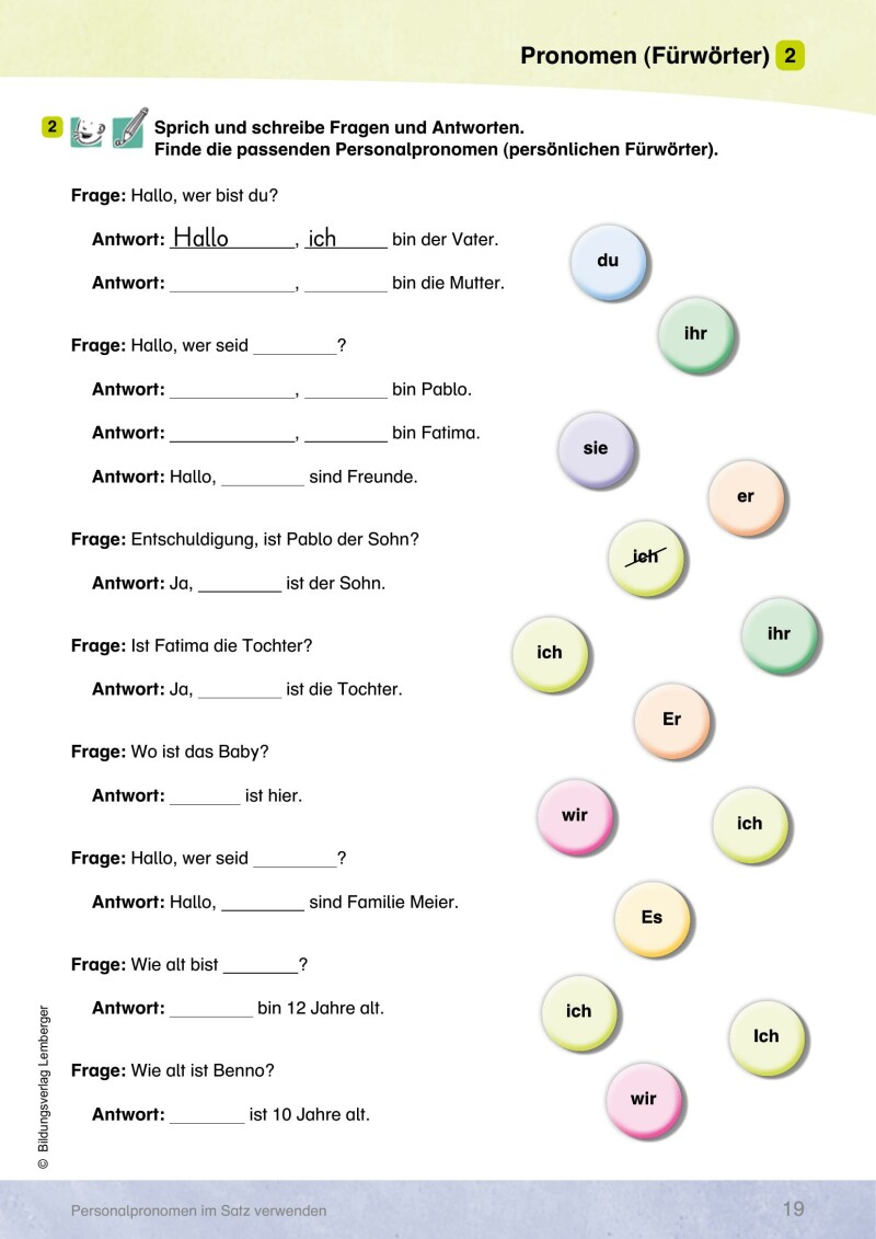 INDIGO - Silben-Themen-Wörterbuch: Arbeitsheft 2 - Grammatik
