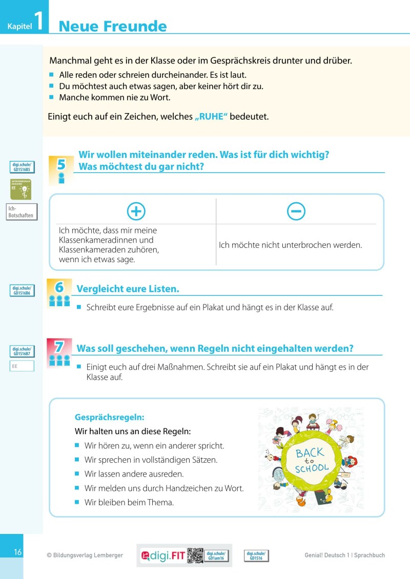 Genial! Deutsch 1 – Sprachbuch IKT LP’23 v.1.1 / Schulbuch