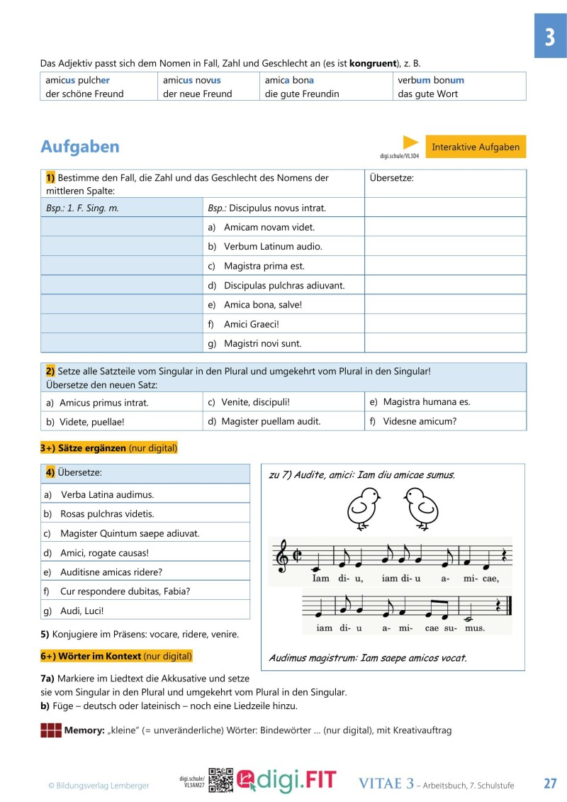Vitae 3 / Schulbuch für die 3. Klasse Unterstufe v1.1_LP’23
