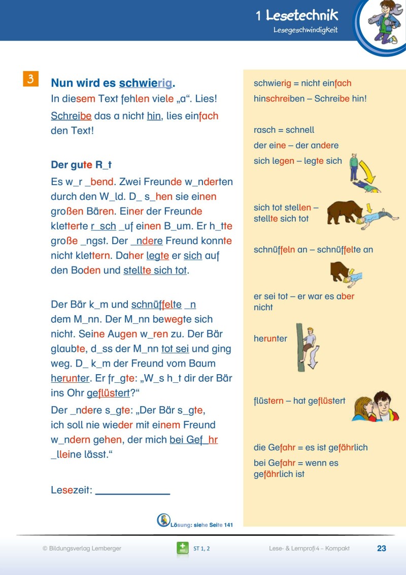 Lese- und Lernprofi 4 KOMPAKT – Schulbuch mit Silbenschrift v1.0