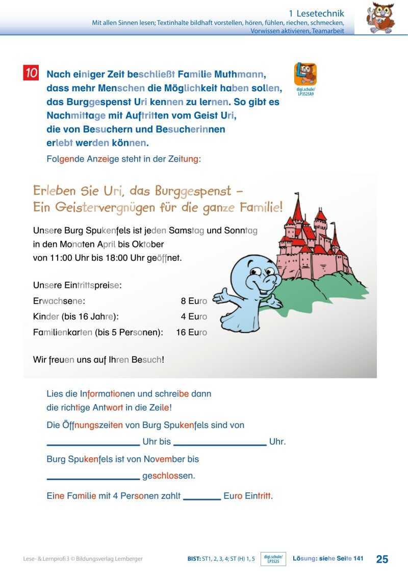 Lese- und Lernprofi 3 - Schulbuch: Silbierte Ausgabe_Version 3.1