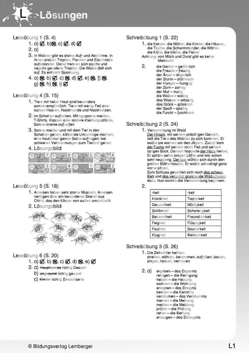 Ich kann's! - Ferien-Trainings-Heft Deutsch 4 mit Lösungen