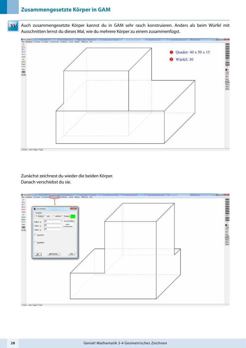 Genial! Mathematik 3-4 – Geometrisches Zeichnen – Schulbuch LP’23