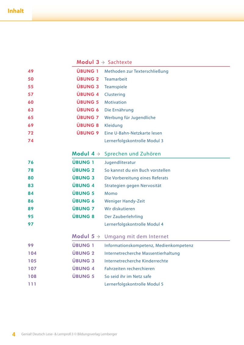 Genial! Deutsch 3 – Lese- und Lernprofi IKT LP’23 v.1.1 / Schulbuch