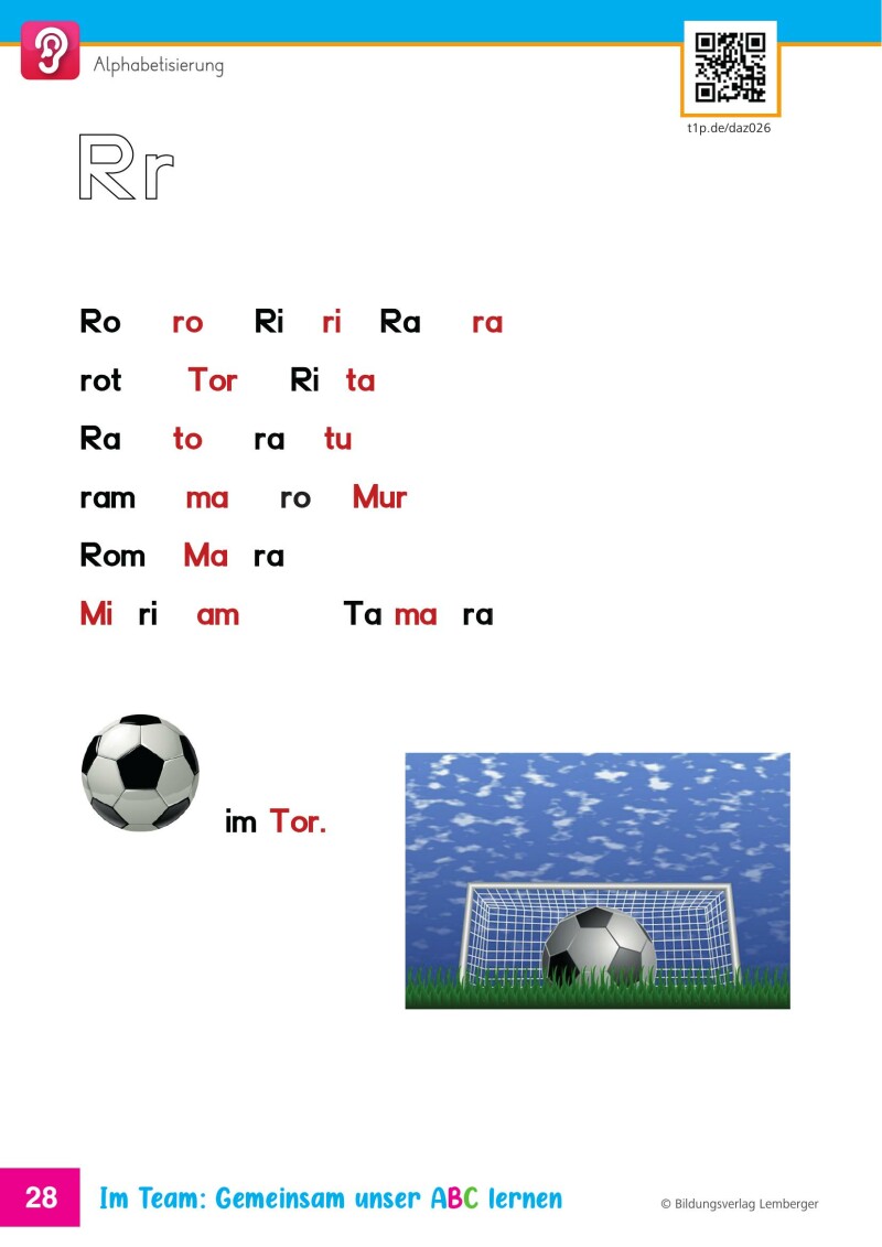 Im Team: Gemeinsam unser ABC lernen