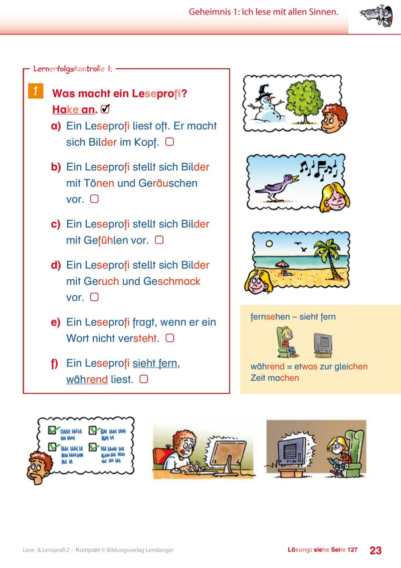 Lese- und Lernprofi 2 KOMPAKT LP’23 v1.1 / Schulbuch – silbierte Ausgabe