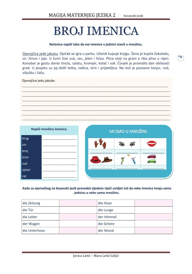 MAGIJA MATERNJEG JEZIKA 2 bosanski - DIE MAGIE DER MUTTERSPRACHE 2 bosnisch