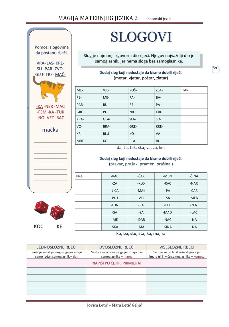 MAGIJA MATERNJEG JEZIKA 2 bosanski - DIE MAGIE DER MUTTERSPRACHE 2 bosnisch