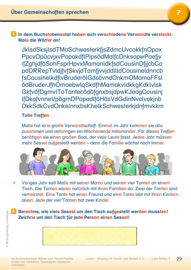 Lese.Schlau 4 - Lesebuch mit Silbenschrift