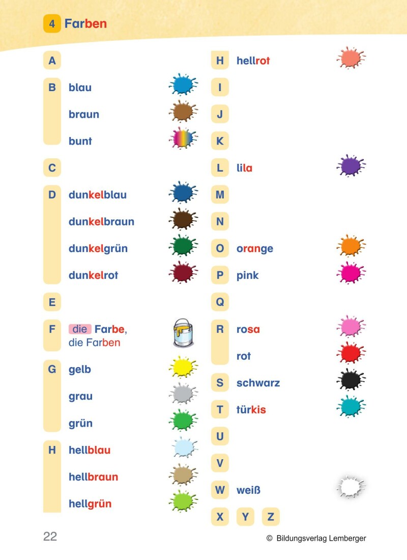 INDIGO - Silben-Themen-Wörterbuch: Differenziertes Wörterbuch mit illustrierten Themen und Grundwortschatz