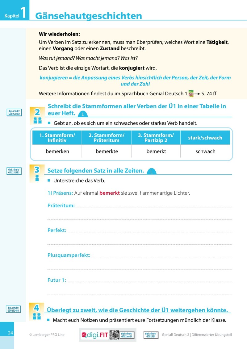 Genial! Deutsch 2 – Sprachbuch IKT LP’23 v.1.2 / Differenzierter Übungsteil