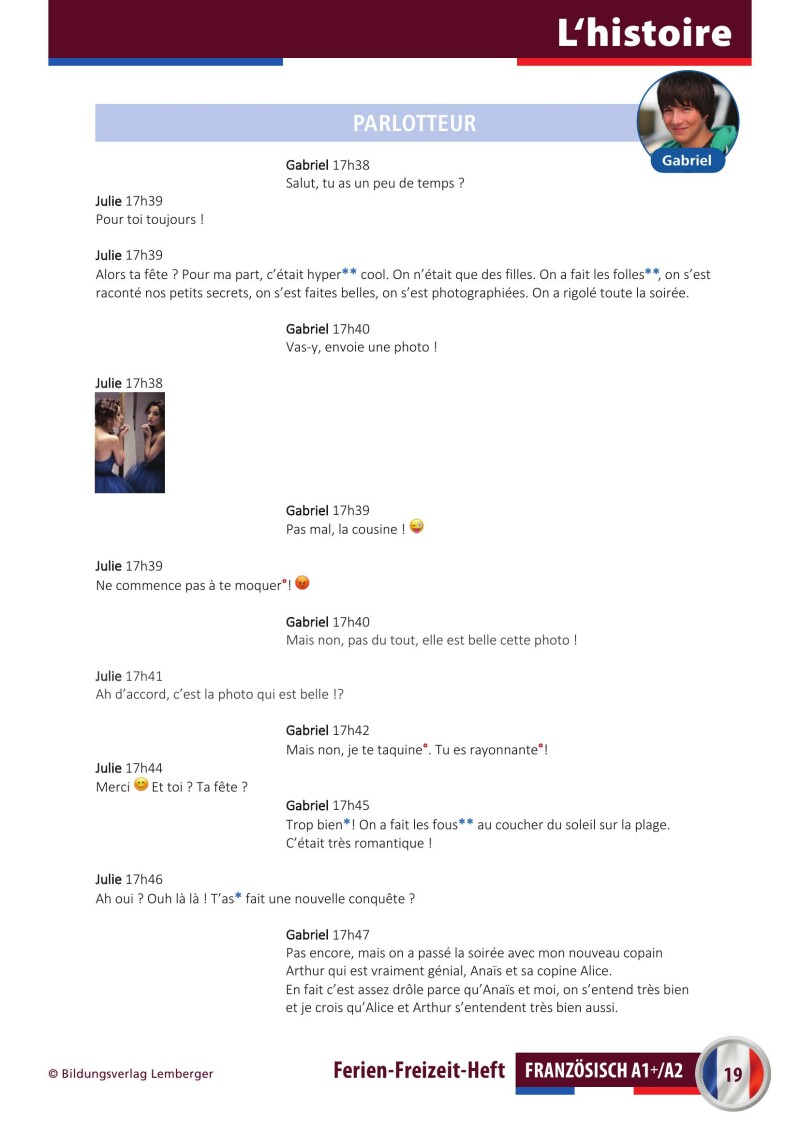 Ferien-Freizeit-Heft Französisch A1+/A2