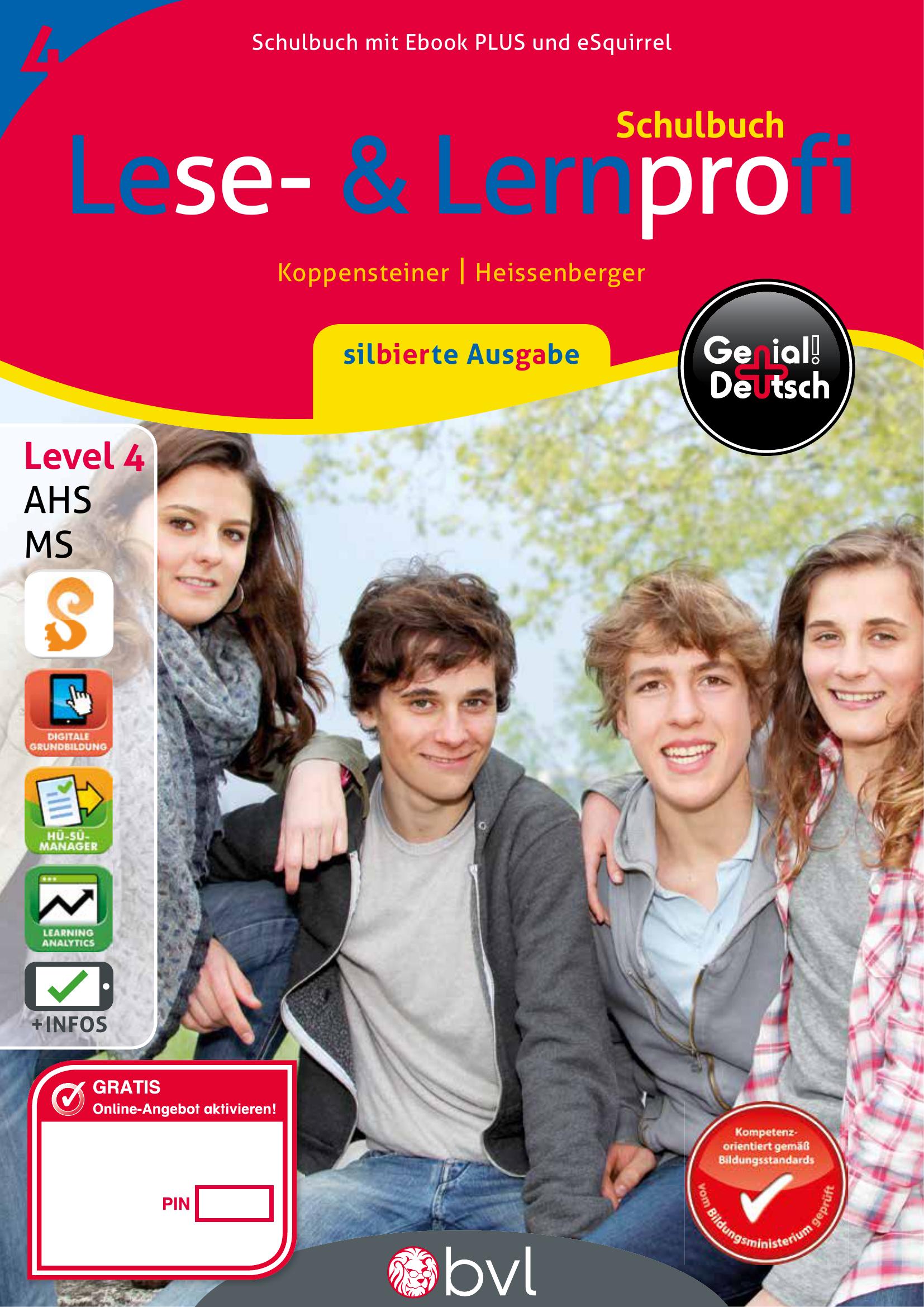 Genial! Deutsch 4 – Lese- und Lernprofi IKT v2.1 / Schulbuch silbierte Ausgabe PLUS-Lizenz mit eSquirrel