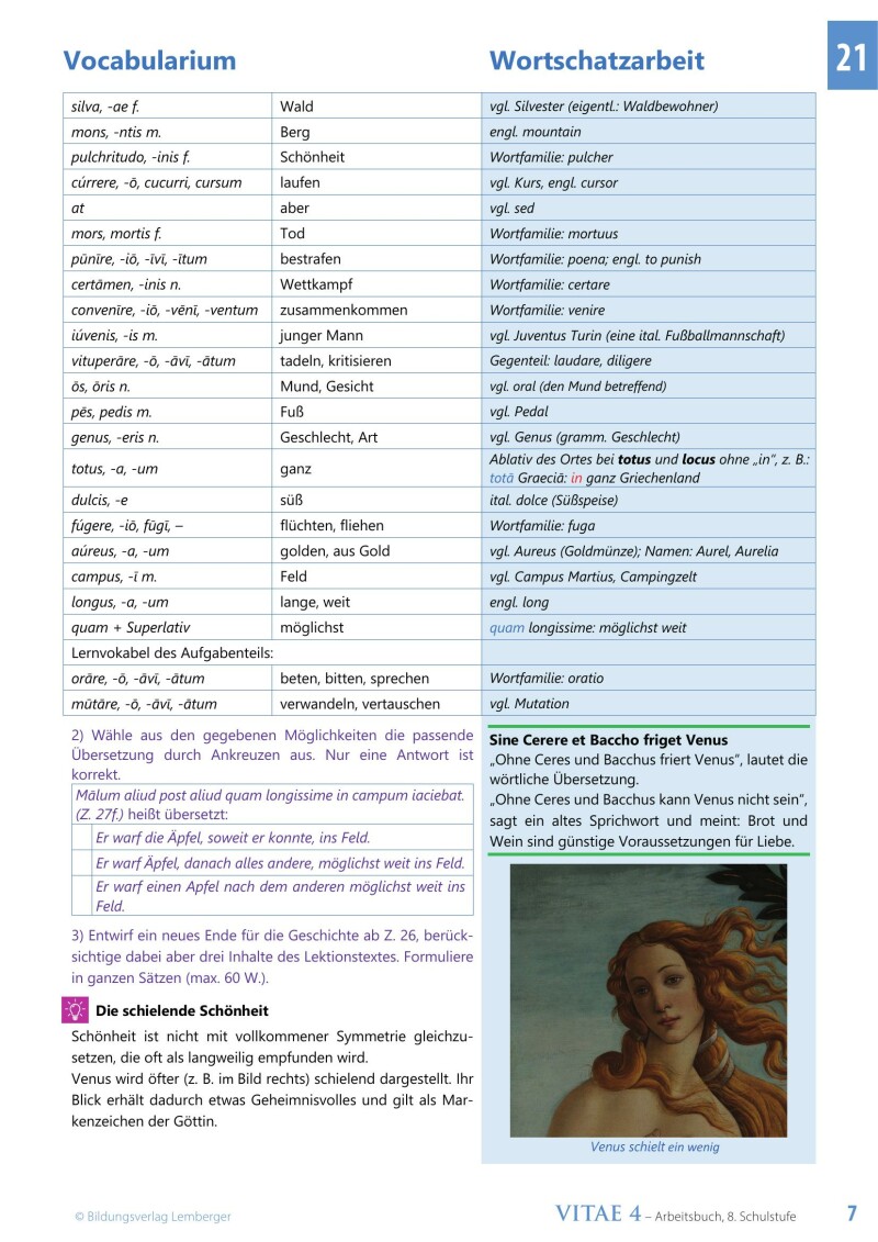 Vitae 4 / Schulbuch für die 4. Klasse Unterstufe v1.1