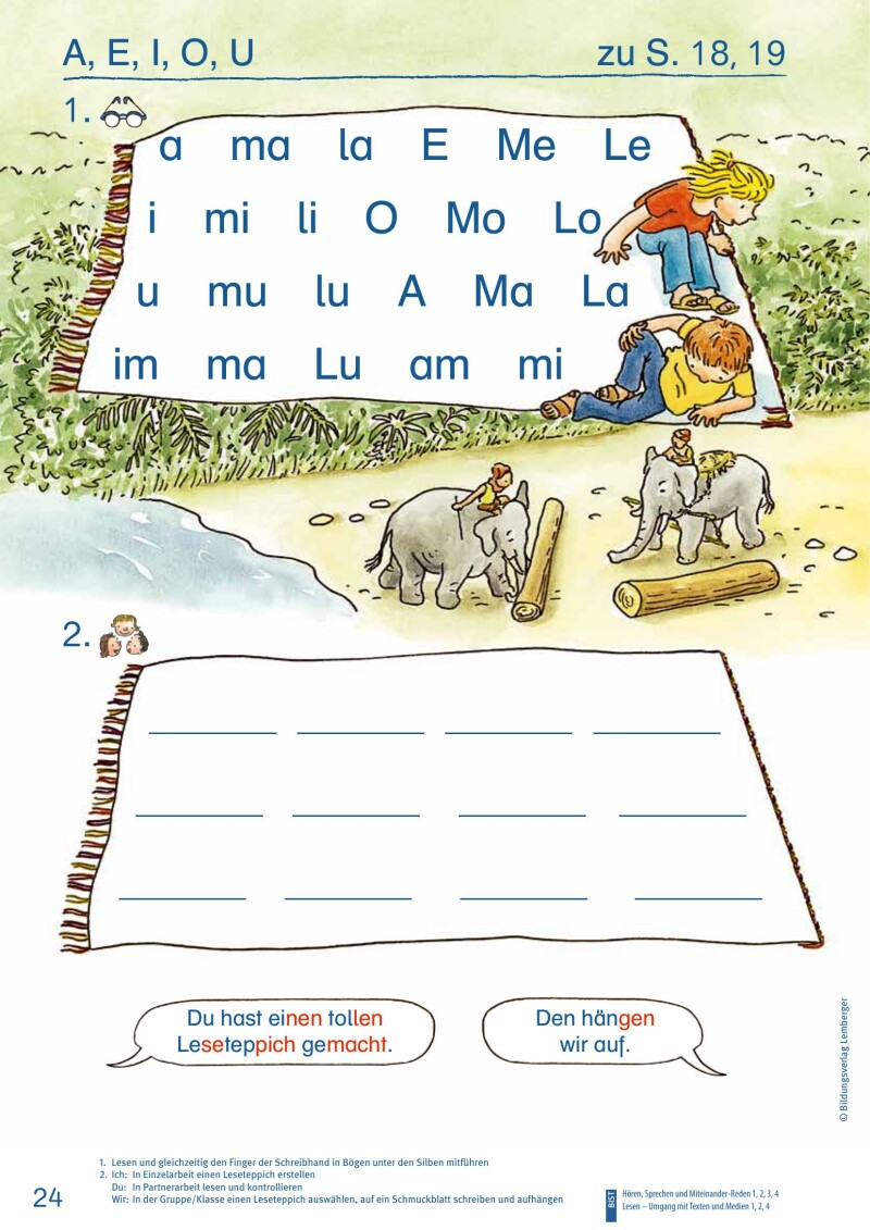 ABC der Tiere 1 – Schulbuch: Lesen in Silben – Arbeitsheft – Teil A LP‘23 v1.1