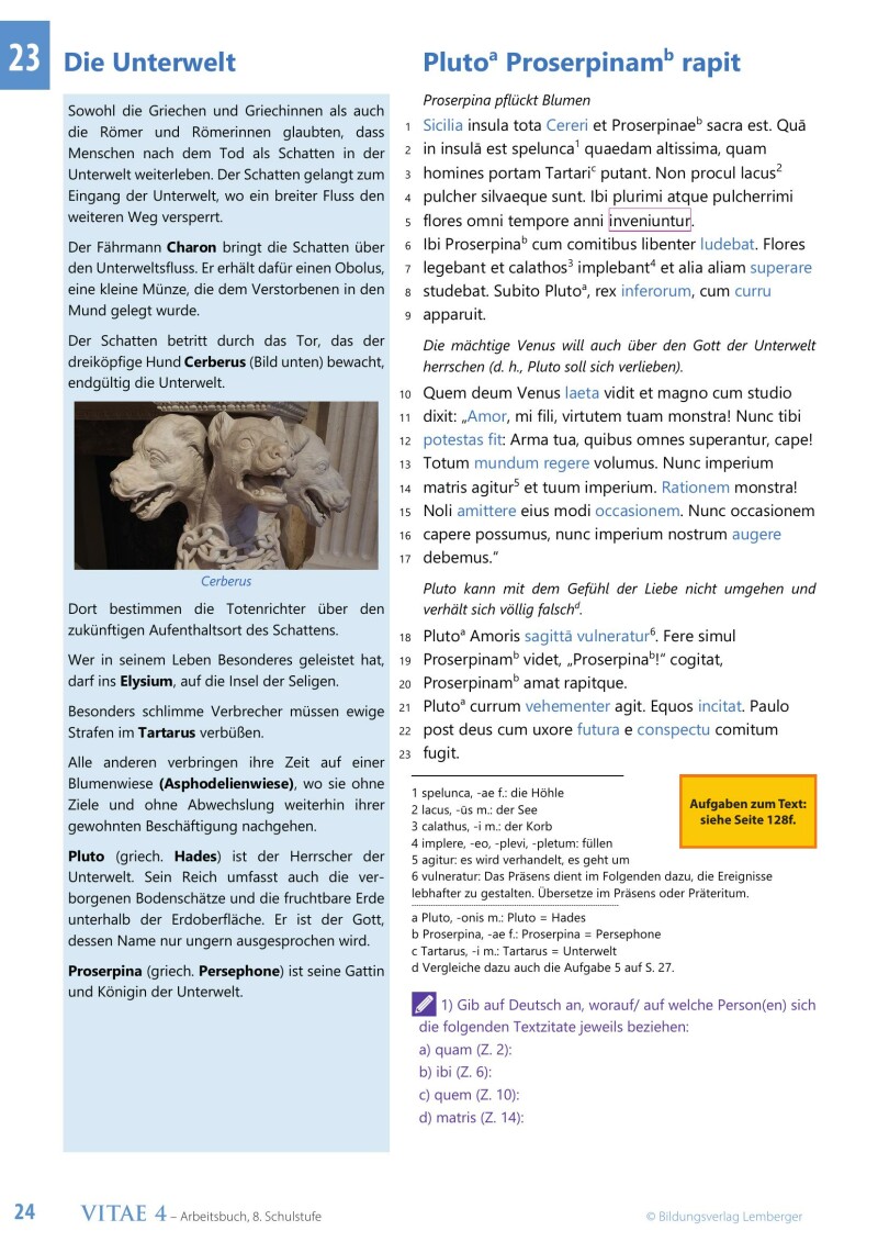Vitae 4 / Schulbuch für die 4. Klasse Unterstufe_Langlatein LP’23 v1.1_Schulbuch