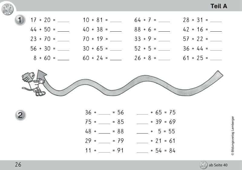 Mathetiger 2 NEU – Schulbuch Tigertrainer – Teil A (für das 1. Semester) – Classic