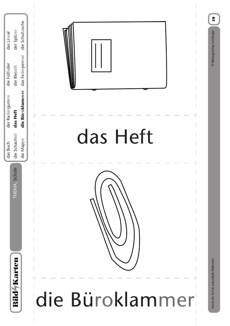 Genial! Deutsch DAZ - Schritt für Schritt zukunftsfit - Schulbuch Willkommen in Österreich: Bildkarten Grundwortschatz
