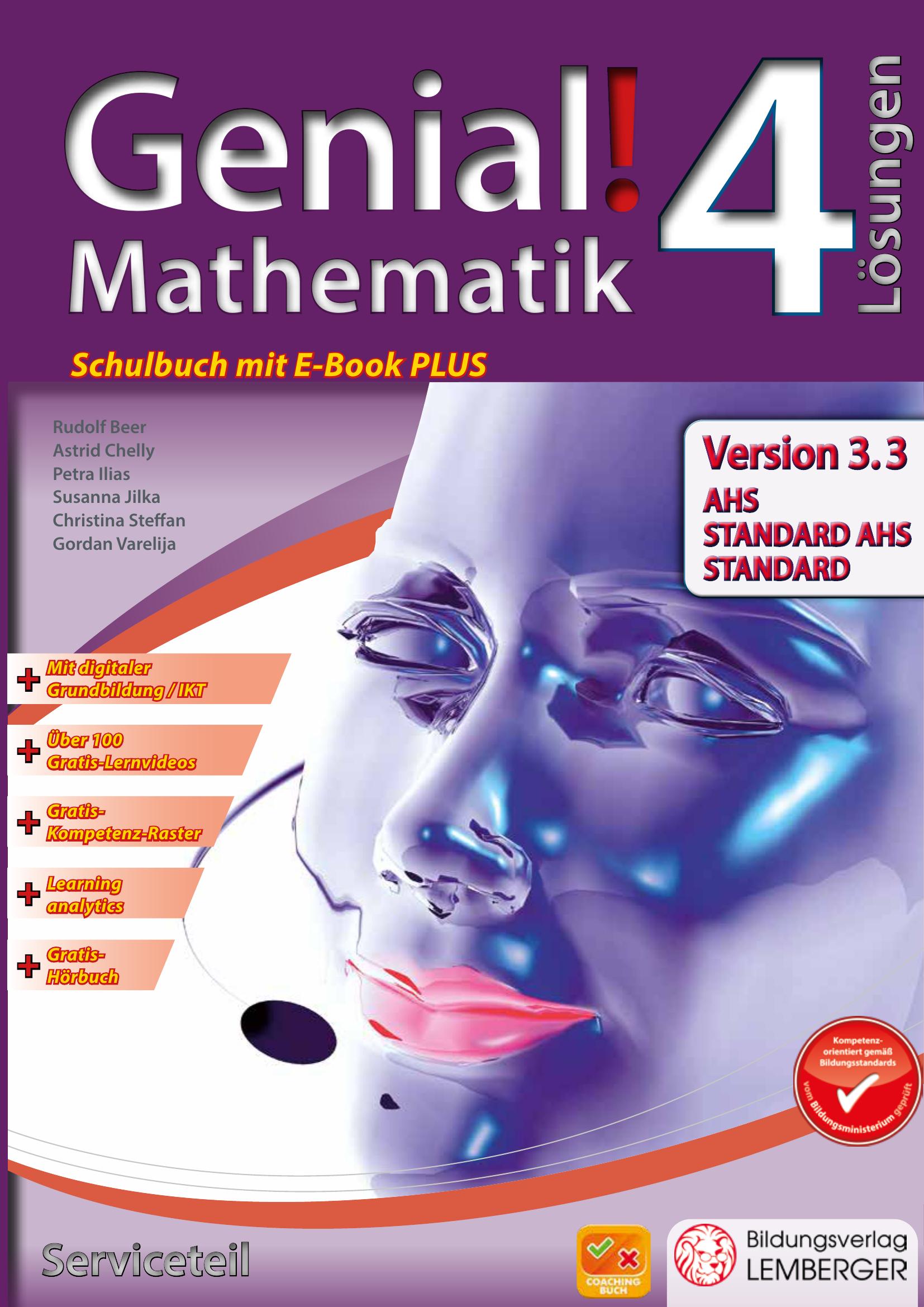 Genial! Mathematik 4 IKT v3.3 – Serviceteil mit Lösungen