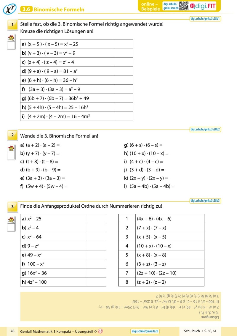 Genial! Mathematik 3 - Kompakt IKT v2.3 – Übungsteil