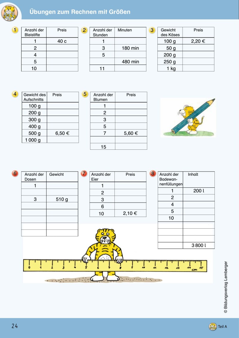 Mathetiger 4 NEU - Schulbuch Teil A (für das 1. Semester)