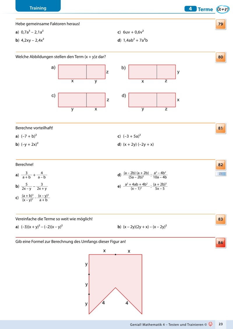Genial! Mathematik 4 – Testen und Trainieren_LP’23