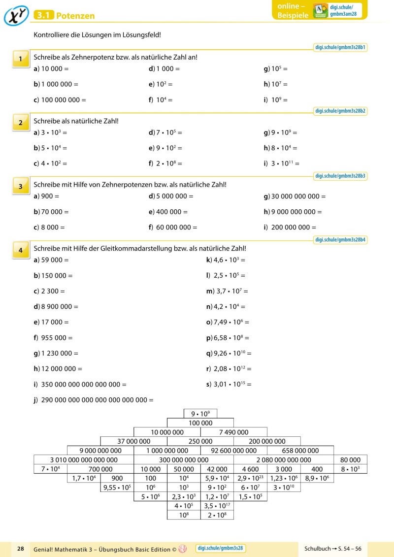 Genial! Mathematik 3 IKT – Übungsteil Basic + Master Edition v3.3