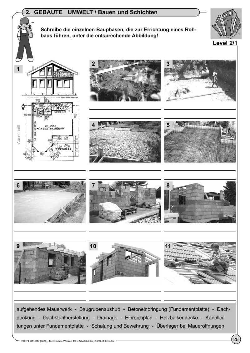 Technisches Werken 1-2 - Arbeitsblätter - Schulbuch