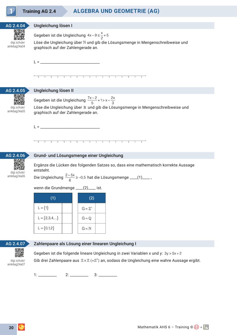 Grundkompetenzen Training Mathematik 10. Schulstufe mit Lösungsteil