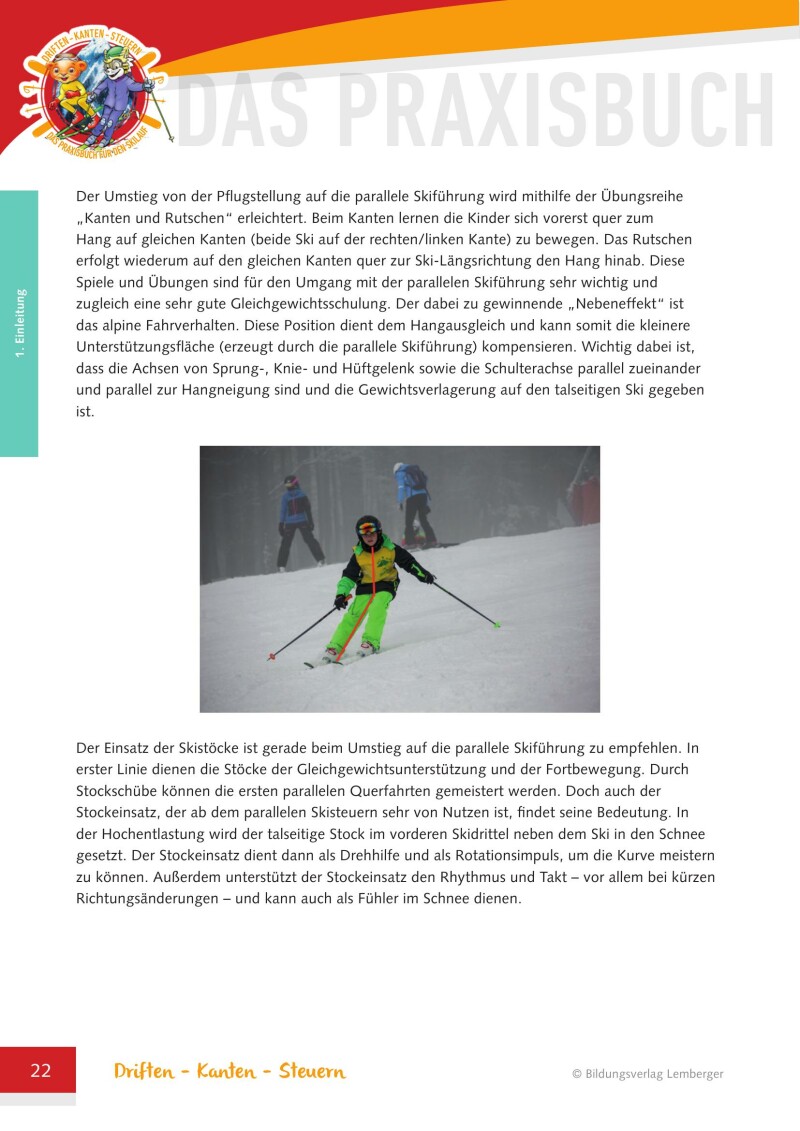 Driften-Kanten-Steuern – Das Praxisbuch für den Skilauf – Version Naturfreunde Jugend