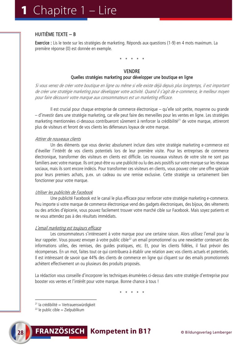 Französisch Kompetent in B1? Übungsbuch inkl. Audio-CD