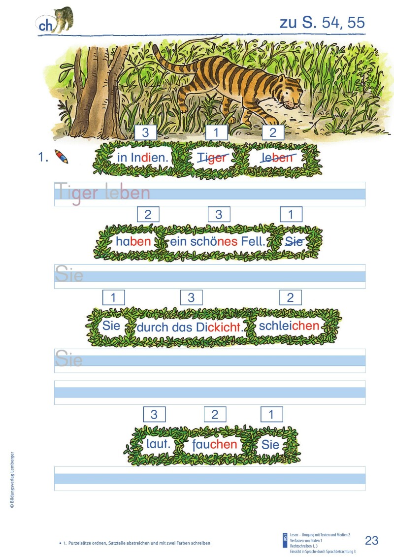 ABC der Tiere 1 - Schulbuch Kompaktausgabe: Schreiblehrgang - Teil B