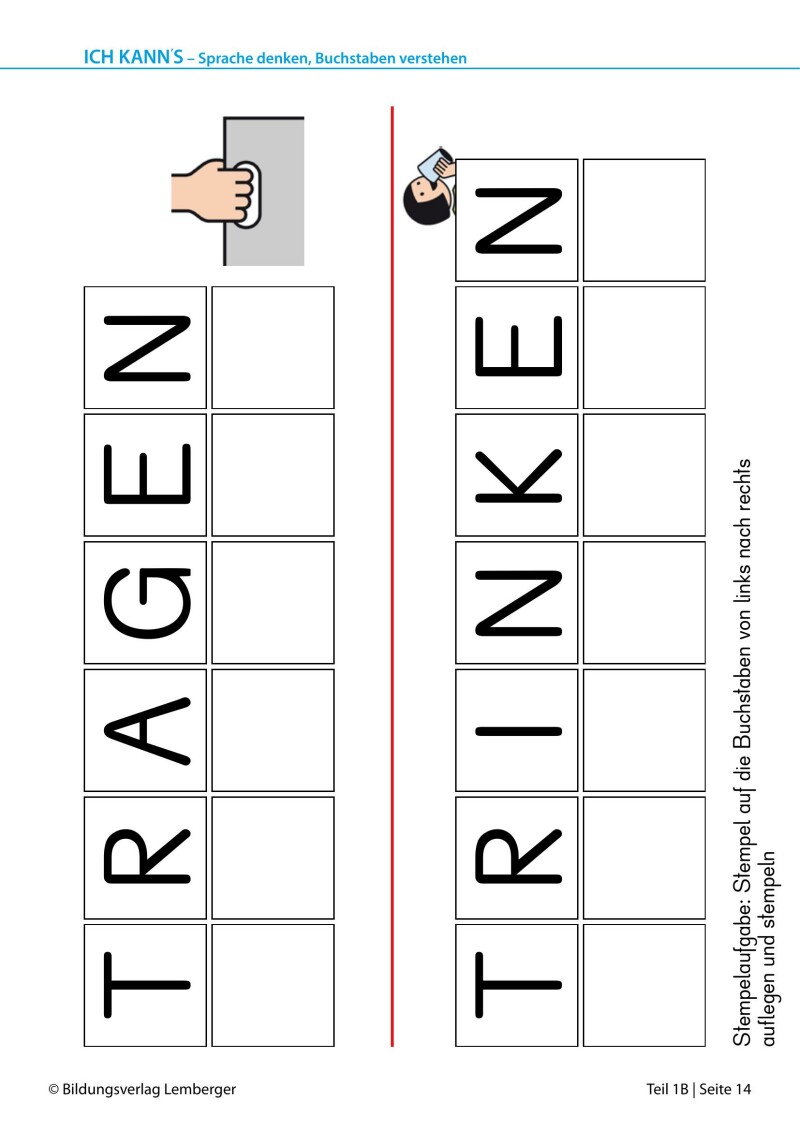 METACOM-Schulbuch Ich kann’s – Sprache denken, Buchstaben verstehen 1B – kognitive Entwicklung LP’23