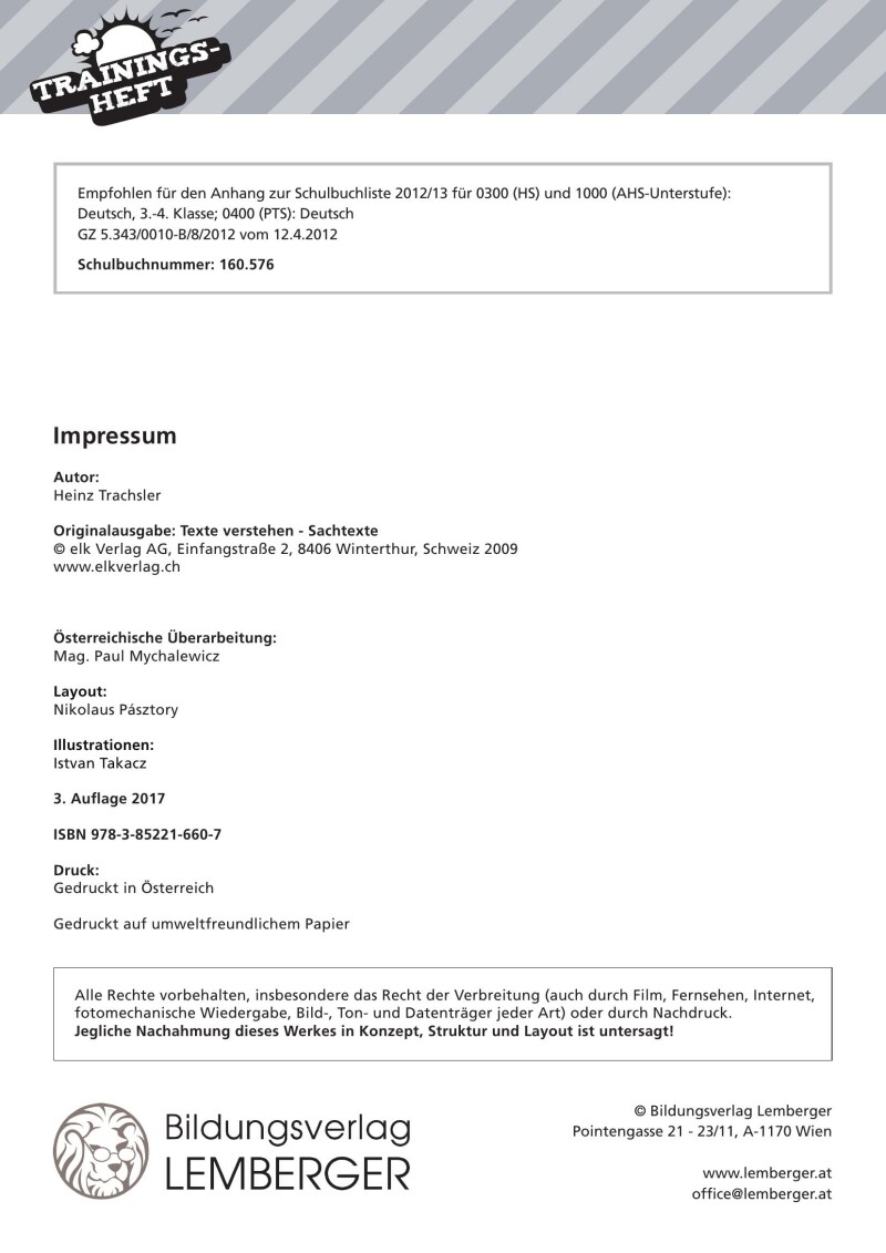 Genial! Deutsch – Trainingsheft Texte verstehen 2 – Sachtexte und Lernkontrollen – Sek 1