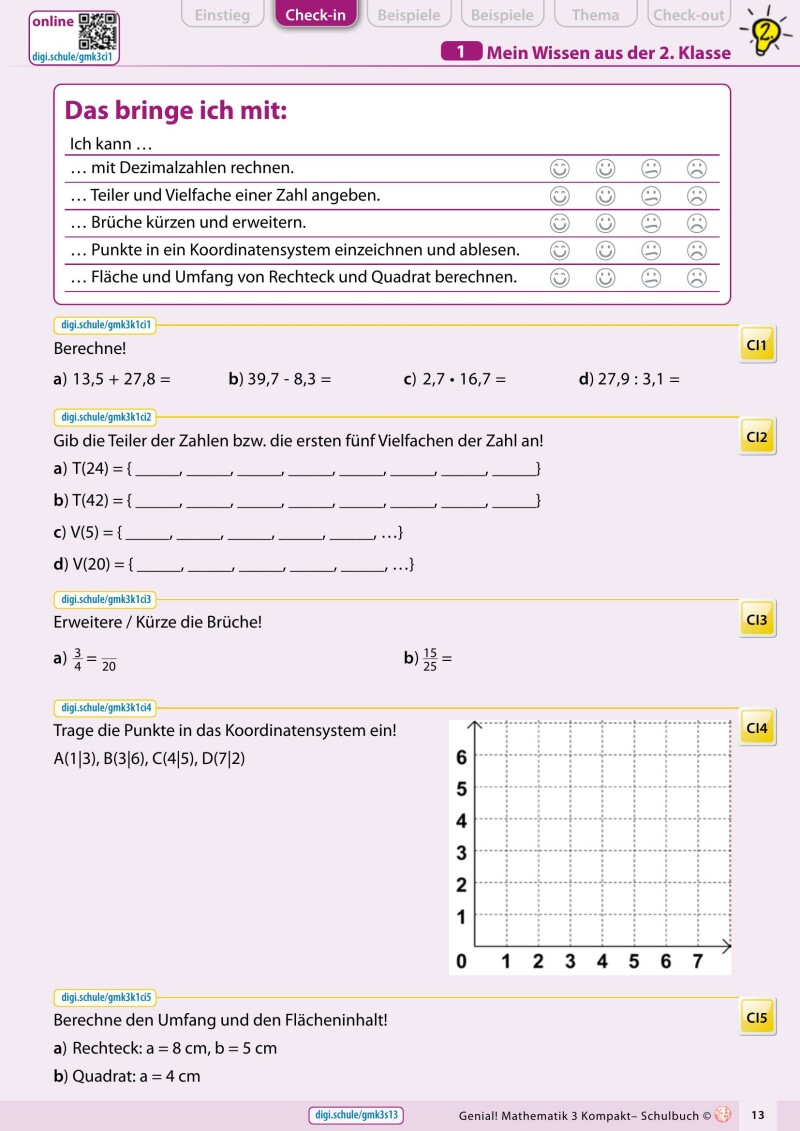 Genial! Mathematik Kompakt 3 IKT v2.3