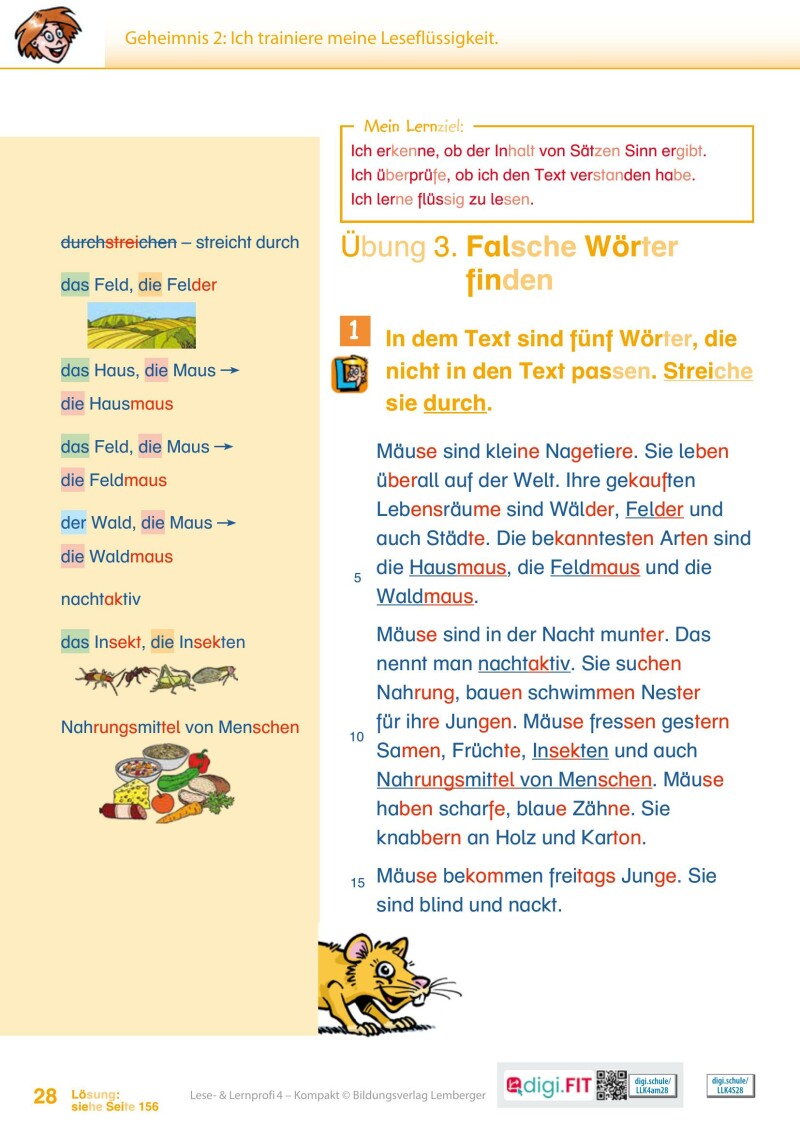 Lese- und Lernprofi 4 KOMPAKT LP’23 v1.1 / Schulbuch – silbierte Ausgabe
