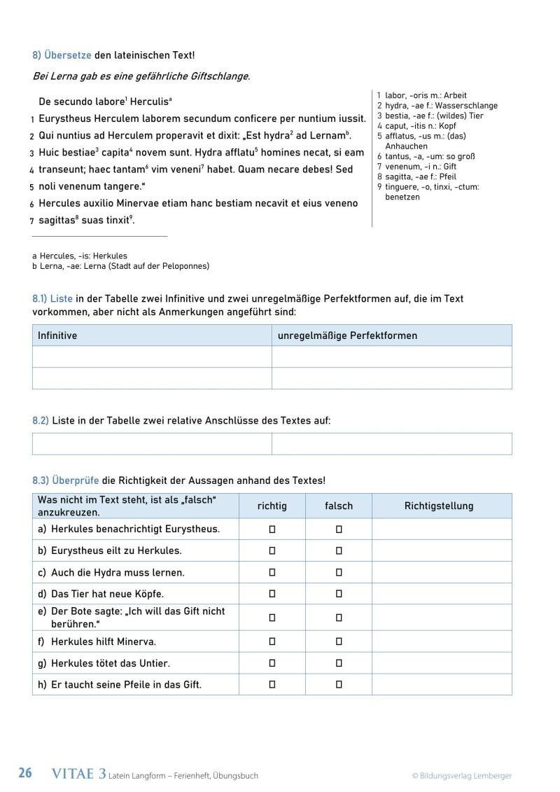Vitae 3 / Ferienheft