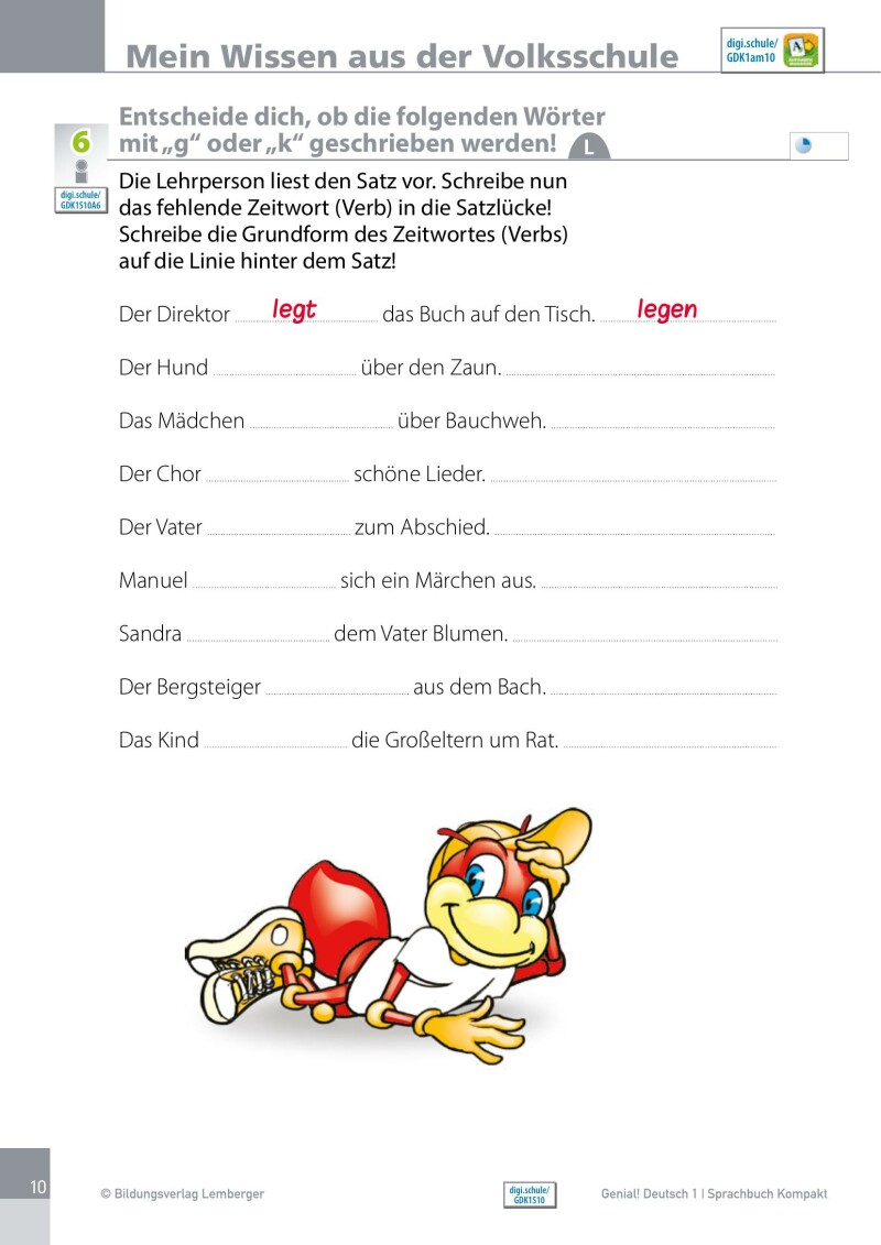 Genial! Deutsch 1 – Sprachbuch Kompakt IKT_Version 1.2: Schulbuch für das Leistungsniveau ”Standard”