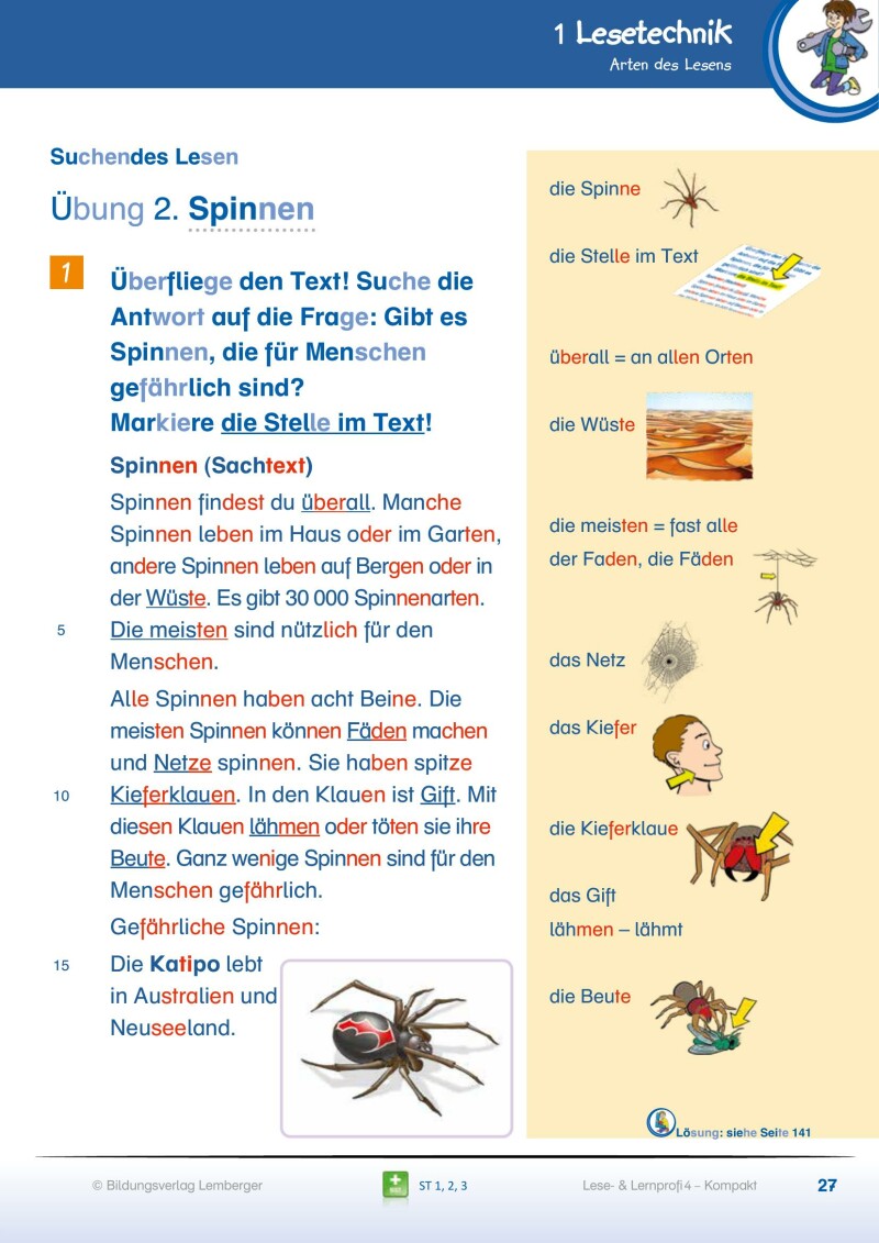 Lese- und Lernprofi 4 KOMPAKT – Schulbuch mit Silbenschrift v1.0