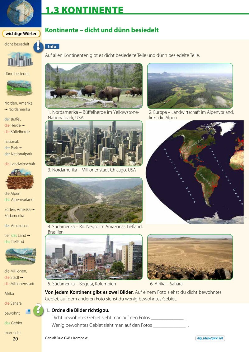 Genial! DUO Geographie 1 - KOMPAKT (mit Wortschatzheft und Lösungsheft)