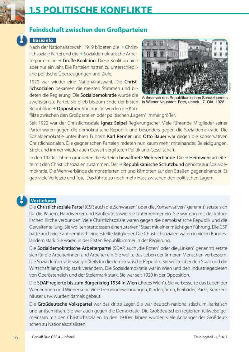 Genial! DUO Geschichte 4 - Info-Teil