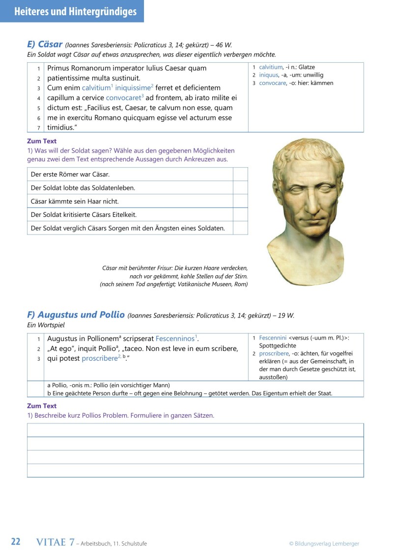 Vitae 7 / Schulbuch für die 7. Klasse_Kurzlatein LP’23 und mit Gratis digbi