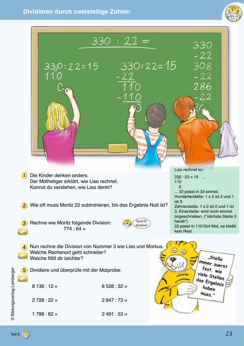 Mathetiger 4 NEU - Schulbuch Teil B (für das 2. Semester)