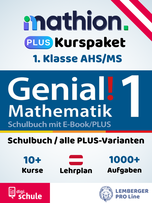 Mathion 1. Klasse AHS/MS – Genial! Mathematik 1