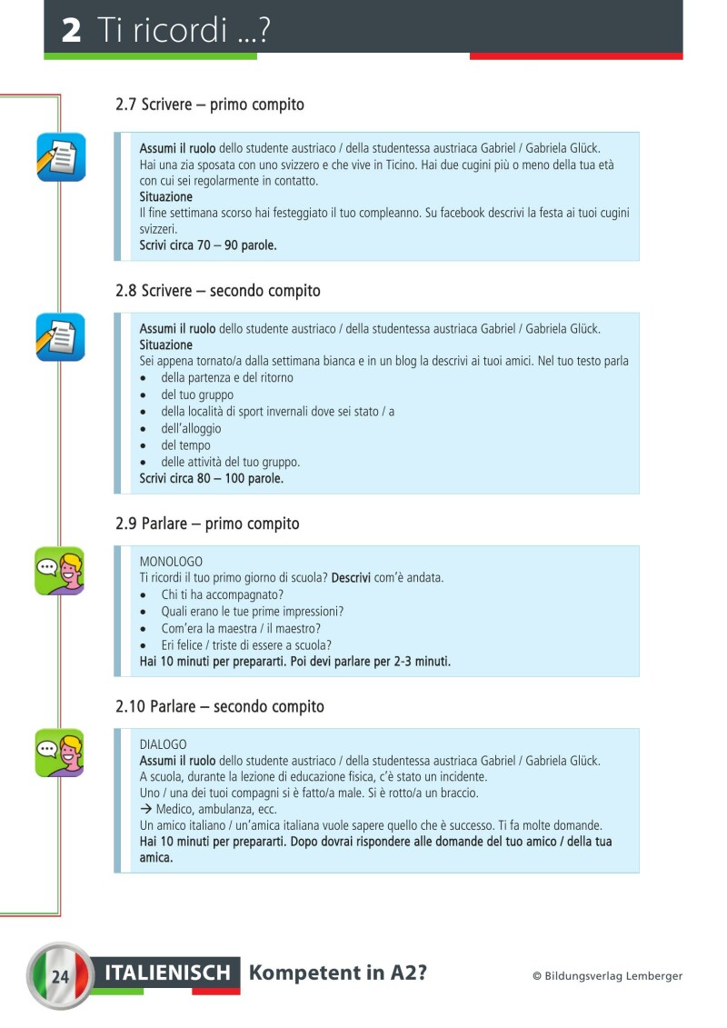 Italienisch – Kompetent in A2?_Übungsbuch / mit Audio-Files; inkl. Audio-CD