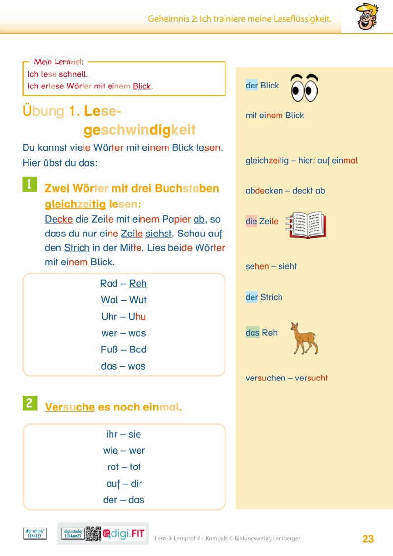 Lese- und Lernprofi 4 KOMPAKT LP’23 v1.1 / Schulbuch – silbierte Ausgabe