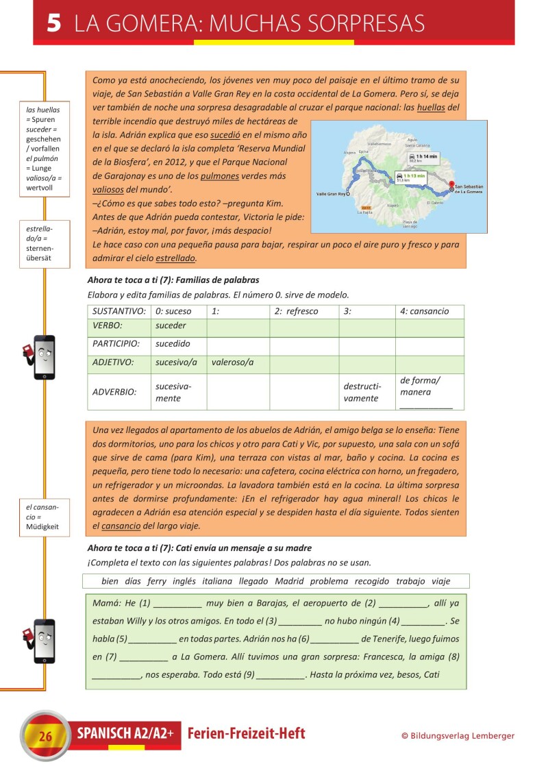 Spanisch – Ferien-Freizeit-Heft A2/A2+